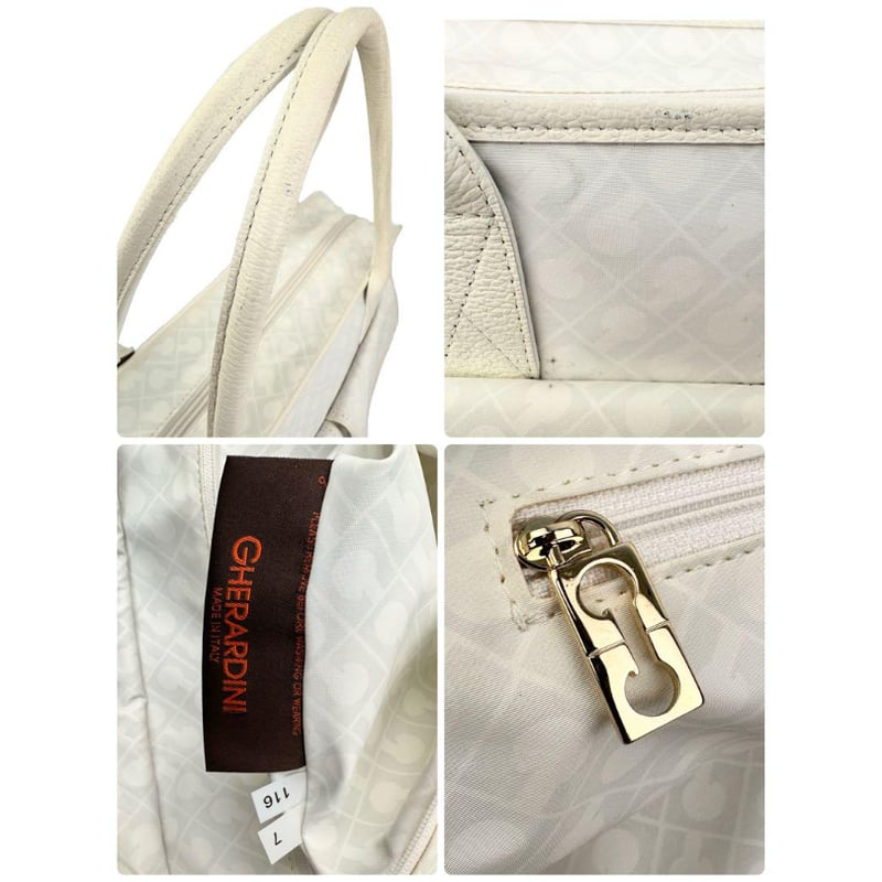 レア GHERARDINI トートバッグ ソフティ ゲラルディーニ 白 GHERARDINI - ゲラルディーニ バッグ SOFTY ソフティ GH0223 白