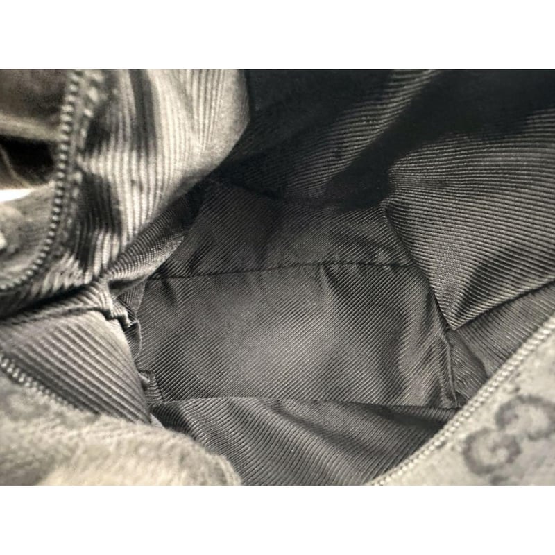 GUCCI グッチ GG ミニハンドバッグ 黒 ブラック キャンバス GUCCI グッチ GG ミニハンドバッグ 黒 ブラック キャンバス