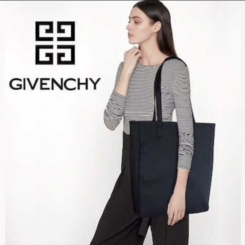 Givenchy 黒レザー バッグ ジバンシィ GIVENCH 肩掛け トートバッグ ワンマイルバッグ