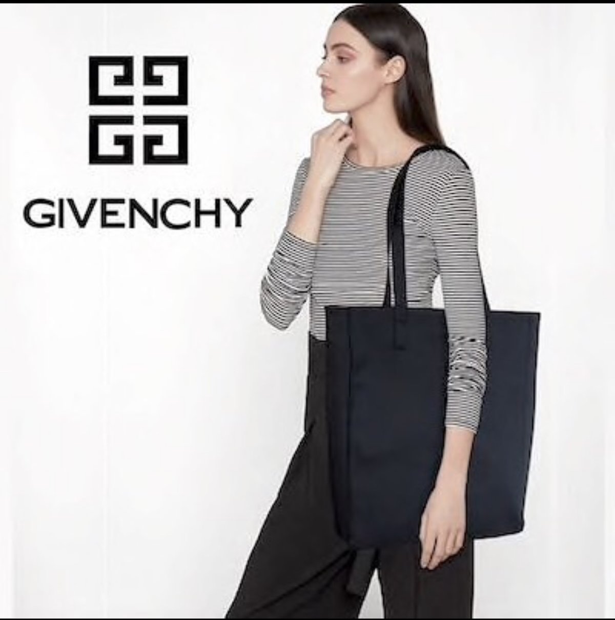 GIVENCHY ジバンシー ワンハンドルバッグ レザー&ナイロン　黒 GIVENCHY ジバンシー ワンハンドルバッグ レザー&ナイロン 黒