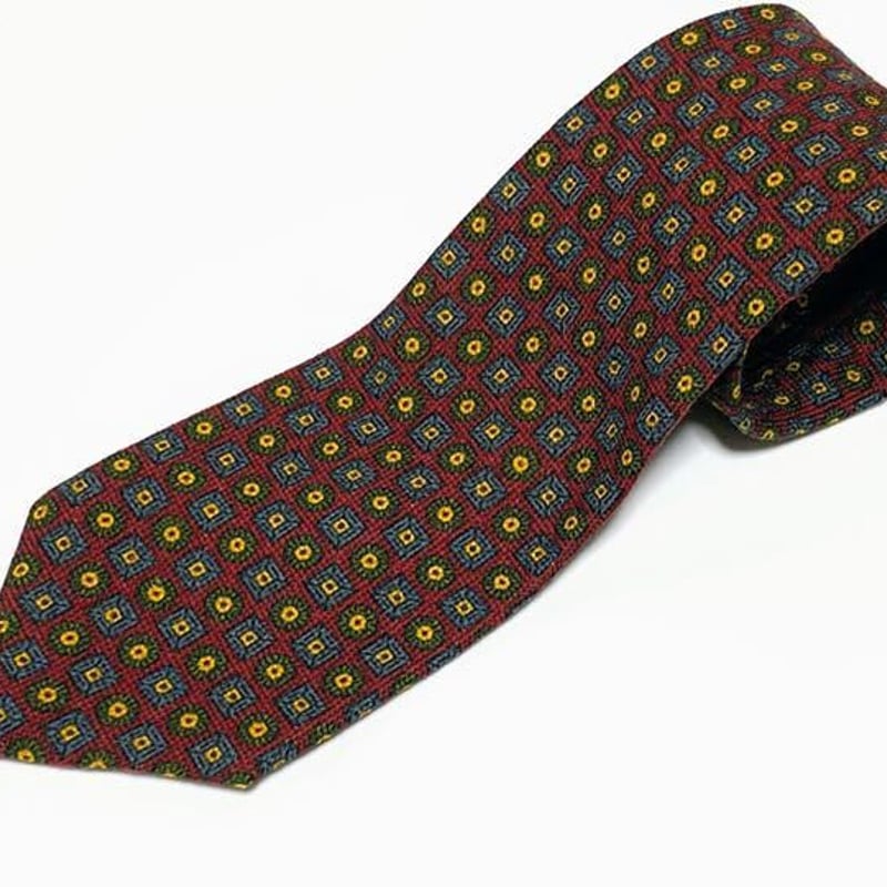 Burberry ネクタイ ビジネス スース カジュアル 秋色 赤 小豆色 就活