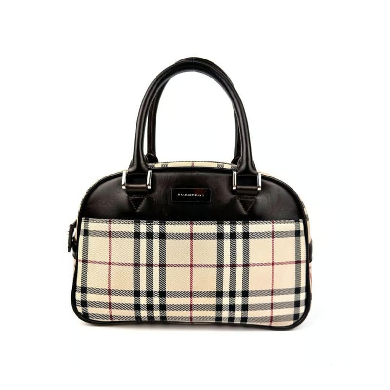 バーバリー Burberry ミニボストン ワンマイルバッグ ノバチェック ...