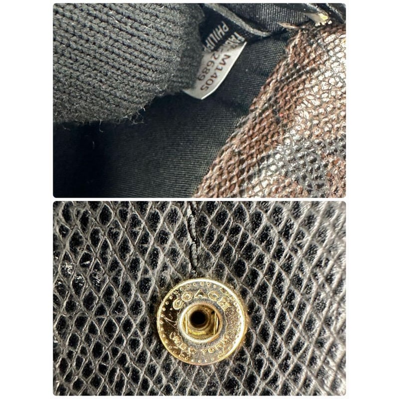 コーチ∞COACH∞長財布∞シグネチャー∞ブラックレザー