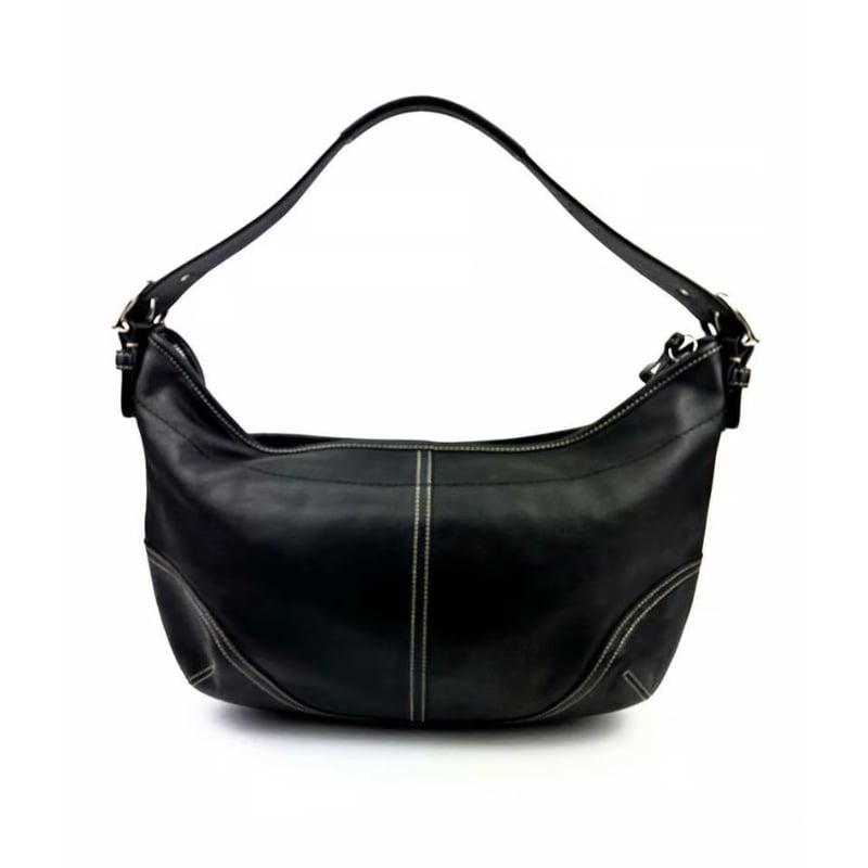 【極美品】コーチ 6094 ソーホー シグネチャー ワンハンドバッグ レザー 黒 ✨未使用級✨COACH コーチ ソーホー ワンショルダーバッグ