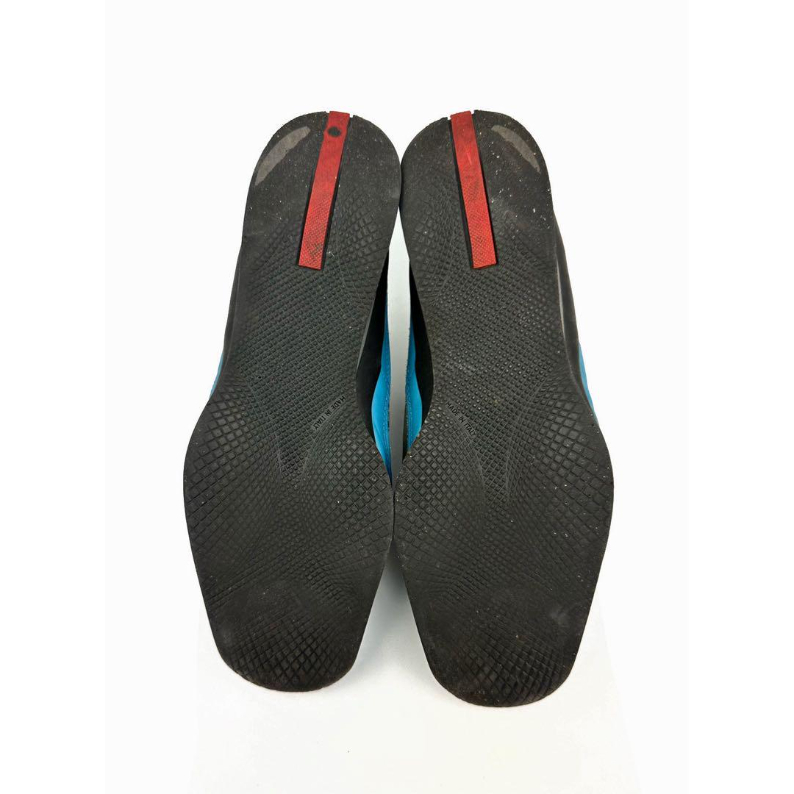 PRADA プラダ スニーカー 24cm ナイロン×レザー ローカット 水色