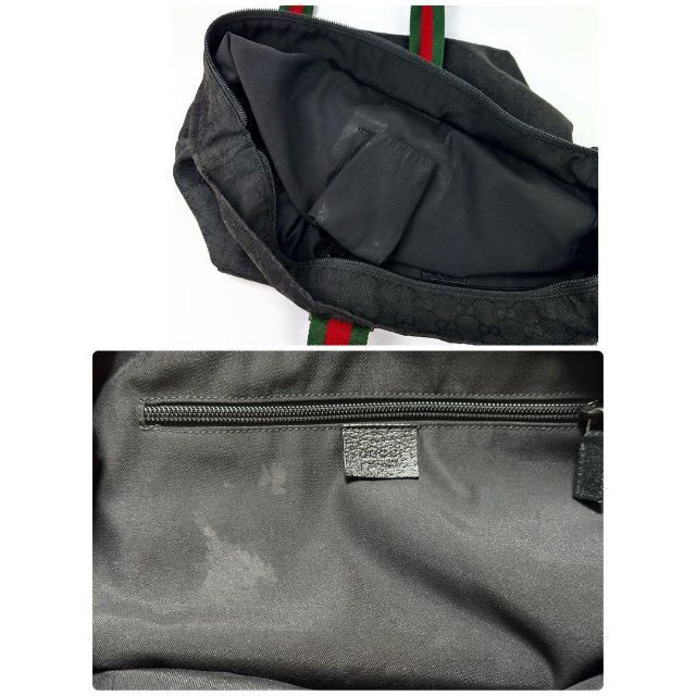 GUCCI グッチ gg シェリーライン キャンバス トートバッグ 黒 楽天市場】【バッグ】GUCCI グッチ GGキャンバス シェリーライン