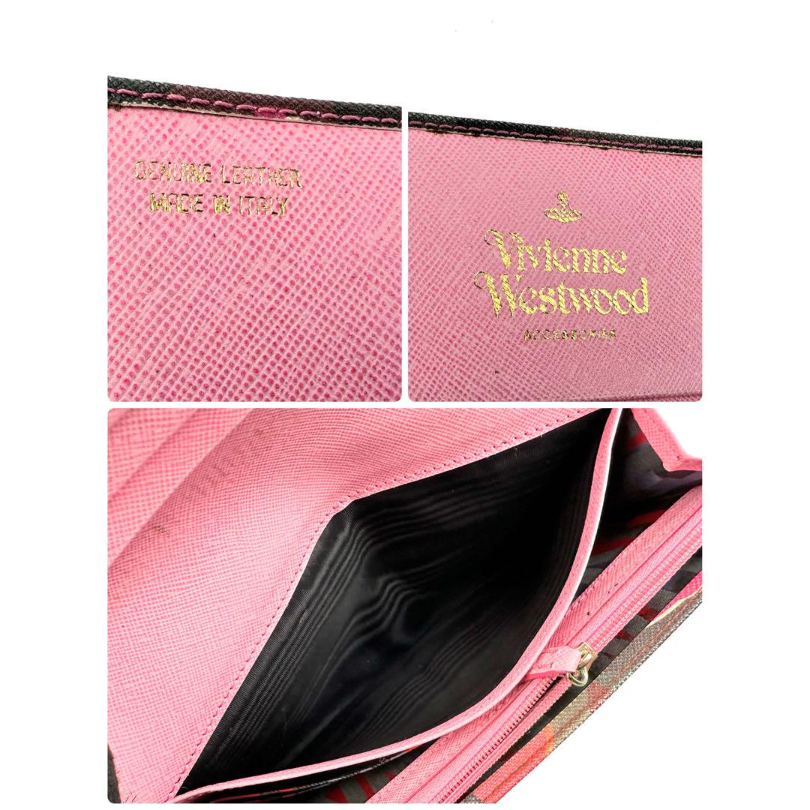 ヴィヴィアンウエストウッド オーブ柄 長財布 総柄 レザー財布 32159