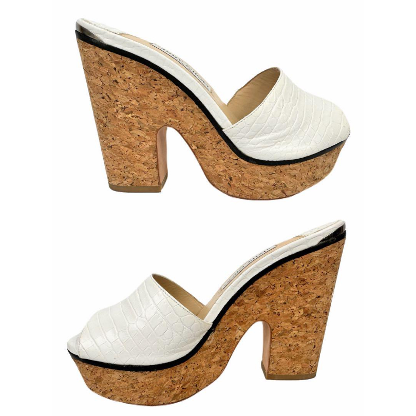 と*と様 JIMMY CHOO クロコ型押しサンダル と*と様 JIMMY CHOO クロコ型押しサンダル JIMMY CHOO クロコ型