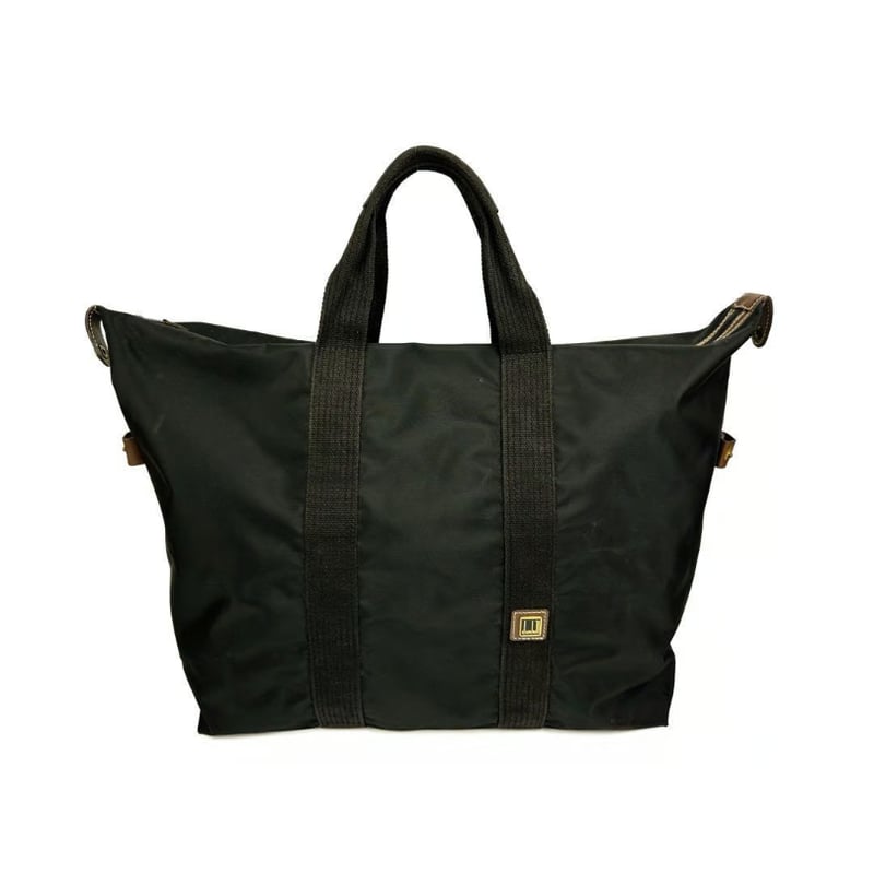美品 dunhill ダンヒル レザー PVC ボストンバッグ ヘリンボーン ダンヒル dunhill ボストンバッグ メンズ ヘリンボーン ブラック