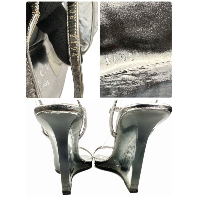 GUCCI グッチ レザー ヒール サンダル チャンキー アンクル ストラップ 楽天市場】GUCCI グッチ サンダル 624730 J8700 レディース ラバー