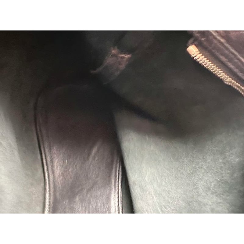 ジョルジオアルマーニ GIORGIO ARMANI ブラック スエード レザー黒