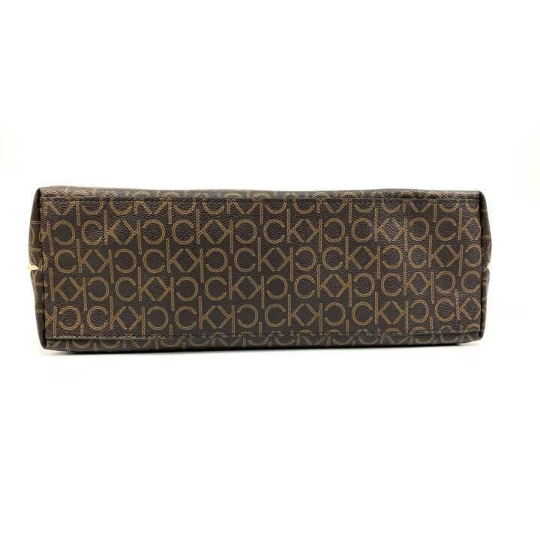 新品未使用　カルバンクライン　CK　トートバッグ　ブラウン　本革 カルバンクライン トートバッグ CK レザー 茶 ブラウン