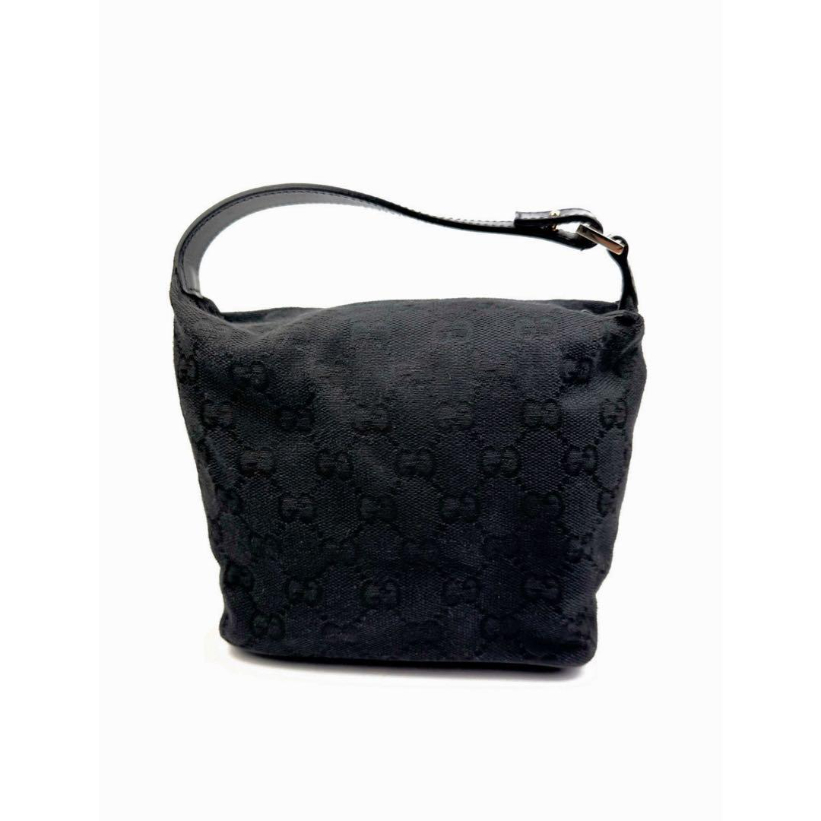 GUCCI グッチ GG ミニハンドバッグ 黒 ブラック キャンバス GUCCI グッチ GG ミニハンドバッグ 黒 ブラック キャンバス