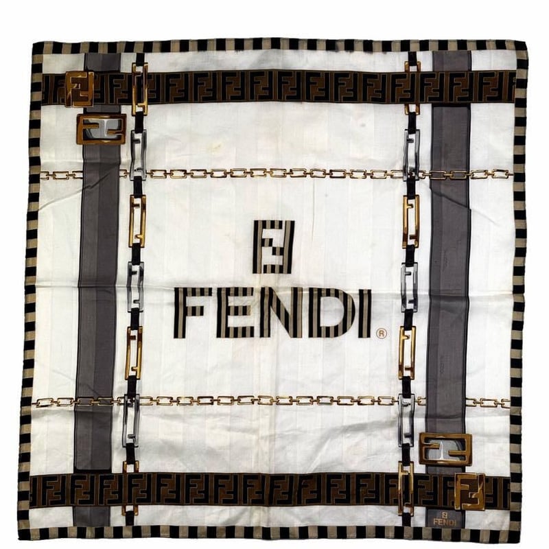 フェンディ FENDI バンダナ ハンカチ スカーフ 首飾り ズッカ フェンディ FENDI バンダナ ハンカチ スカーフ 首飾り ズッカ