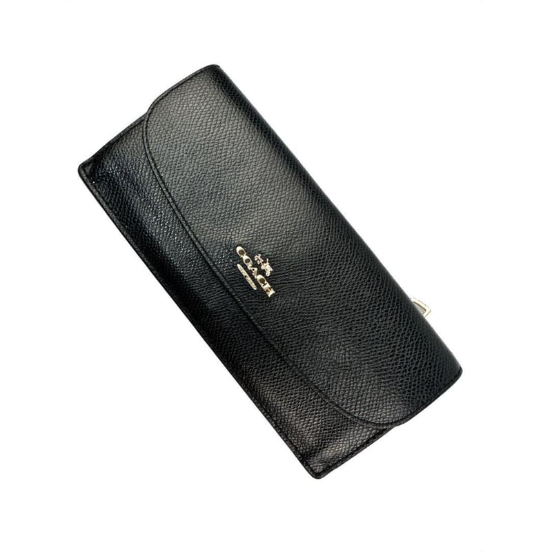 コーチ∞COACH∞長財布∞シグネチャー∞ブラックレザー コーチ∞COACH∞長財布∞シグネチャー∞ブラックレザー