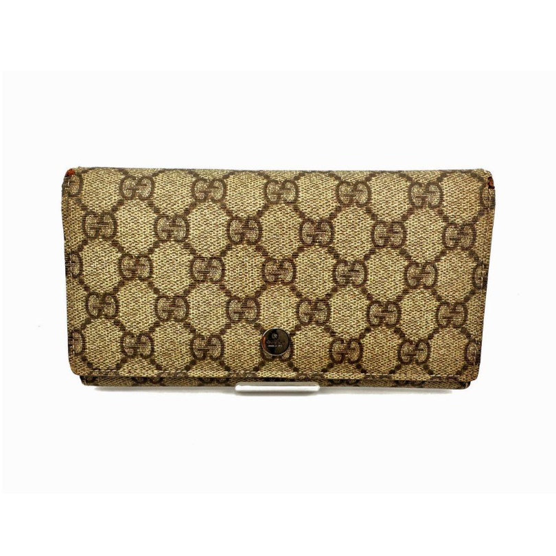 グッチ GUCCI 長財布 二つ折り GGプラス ベージュ 115048 2184