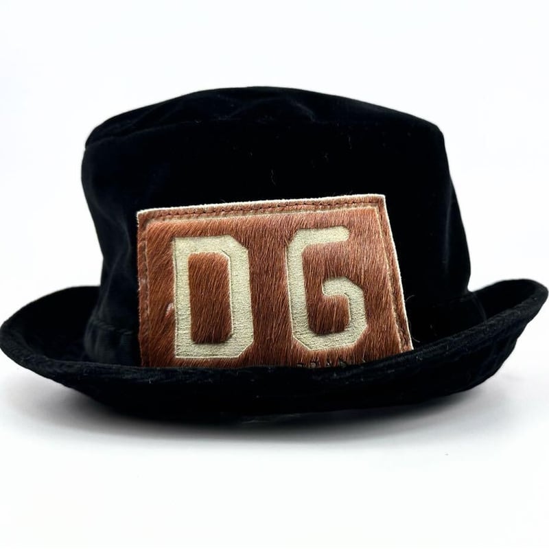 ドルガバ D&G ハット 黒 ブラック 帽子 サイズ59 ハラコ ベロア ドルガバ D&G ハット 黒 ブラック 帽子 サイズ59 ハラコ ベロア