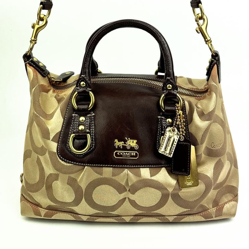 良品☆コーチ COACH メンズ シグネチャー チャールズ ショルダーバッグ  