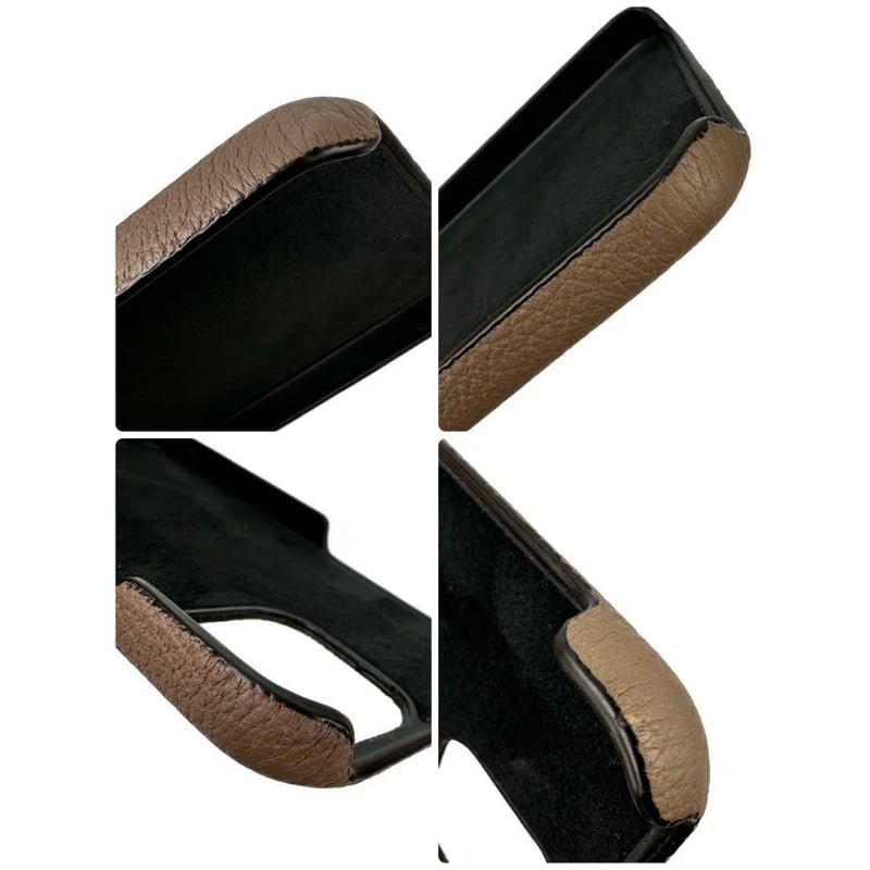 ボナベンチュラ スマホカバー バックケース ポケット エトープ