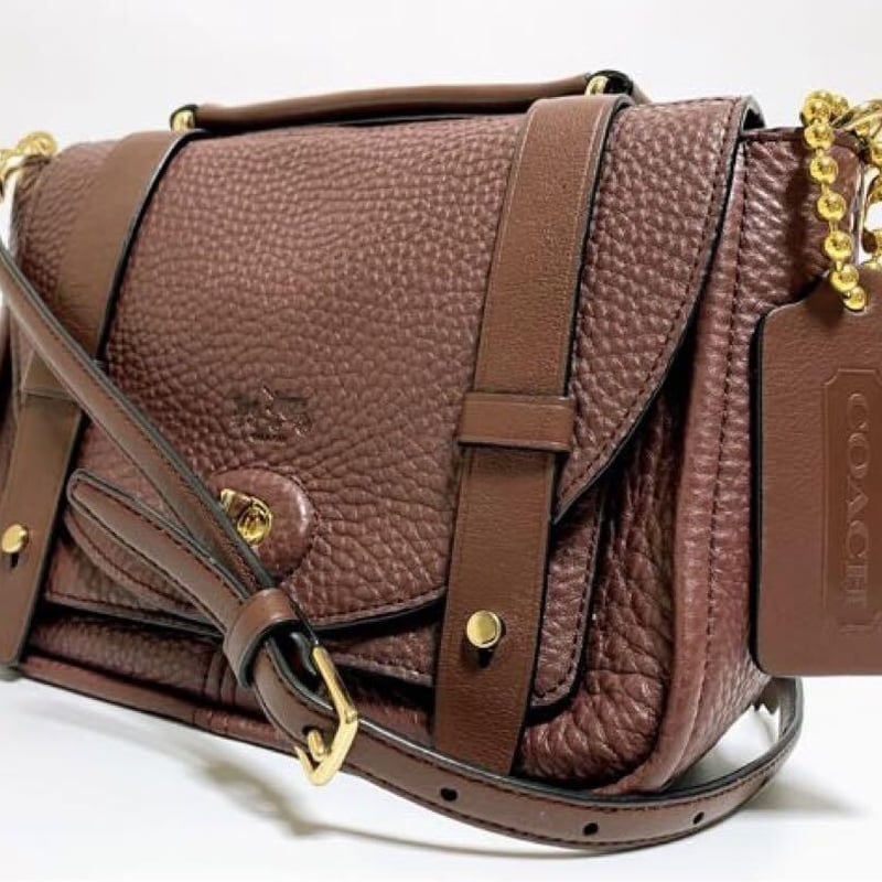 COACH コーチ ビジネスバッグ 2way レザー クロスボディ ボルドー COACH コーチ ビジネスバッグ 2way レザー クロスボディ ボルドー