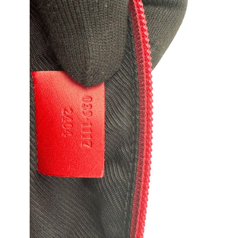 GUCCI グッチ GGキャンバス ブラウン×レッド 化粧ポーチ コスメ GUCCI グッチ GGキャンバス ブラウン×レッド 化粧ポーチ コスメ