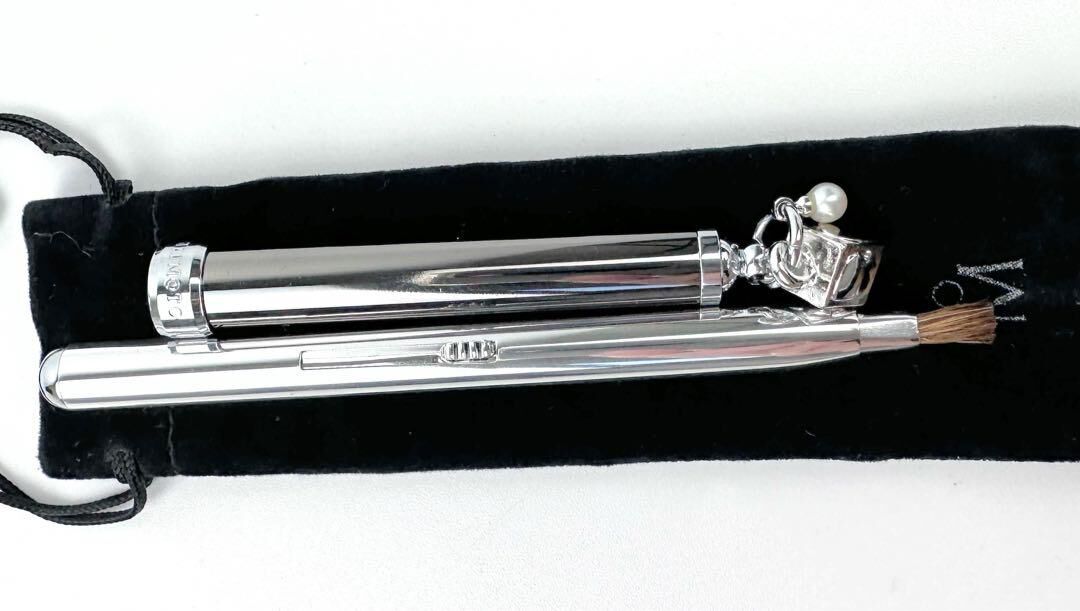 ミキモト MIKIMOTO リップブラシ 真珠 パール サイコロ メイク道具 銀