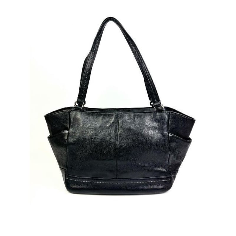 レア！グリーンステッチ COACH コーチ レザー キャリオールトート A4