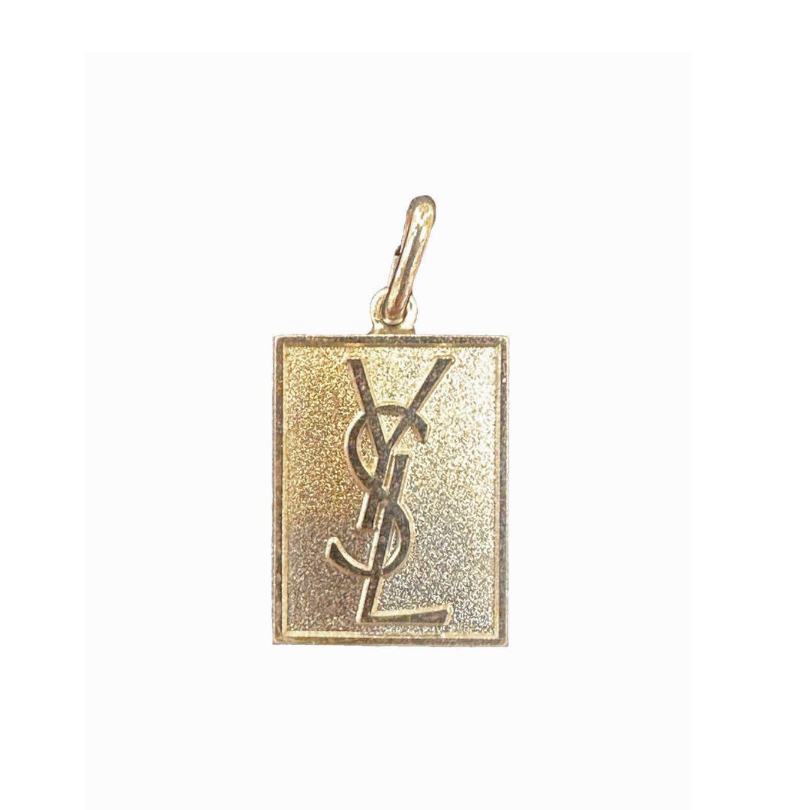 イブサンローラン  カサンドラ プレート シルバー　ネックレス　ドッグタグ Yves Saint-Laurent YLS イヴサンローラン ネックレス カサンドラ