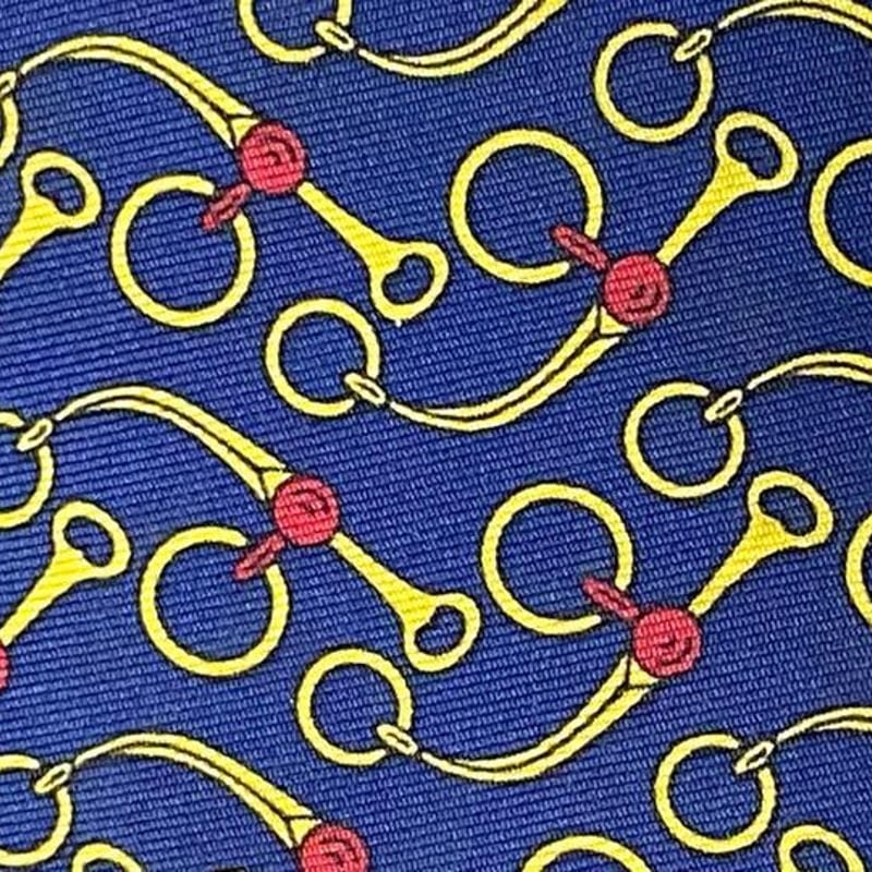 HERMES ネクタイ 紺 ネイビー エルメス スーツ ジャケット