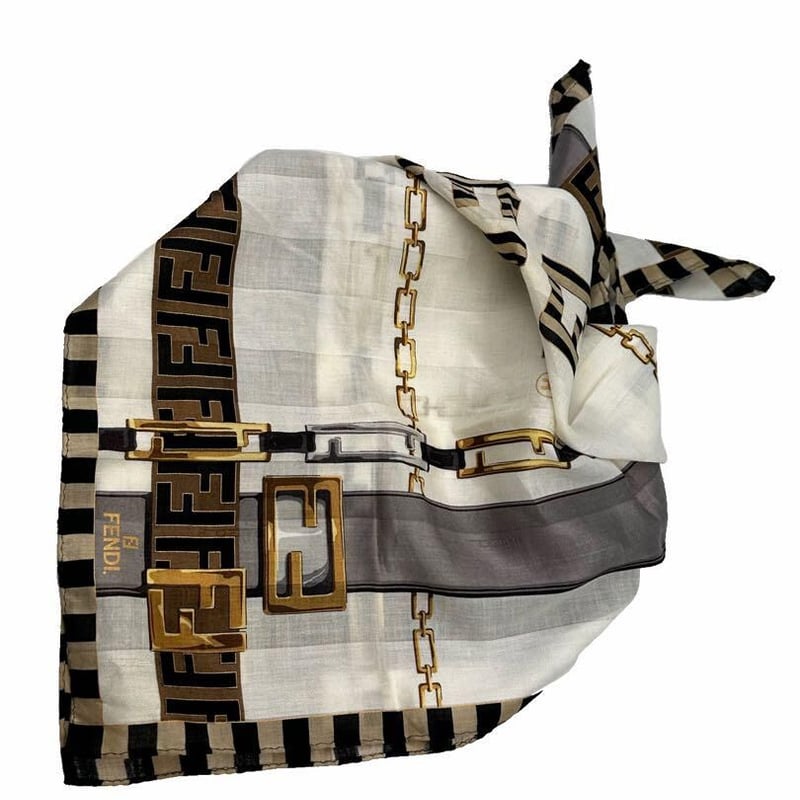 フェンディ FENDI バンダナ ハンカチ スカーフ 首飾り ズッカ フェンディ FENDI バンダナ ハンカチ スカーフ 首飾り ズッカ