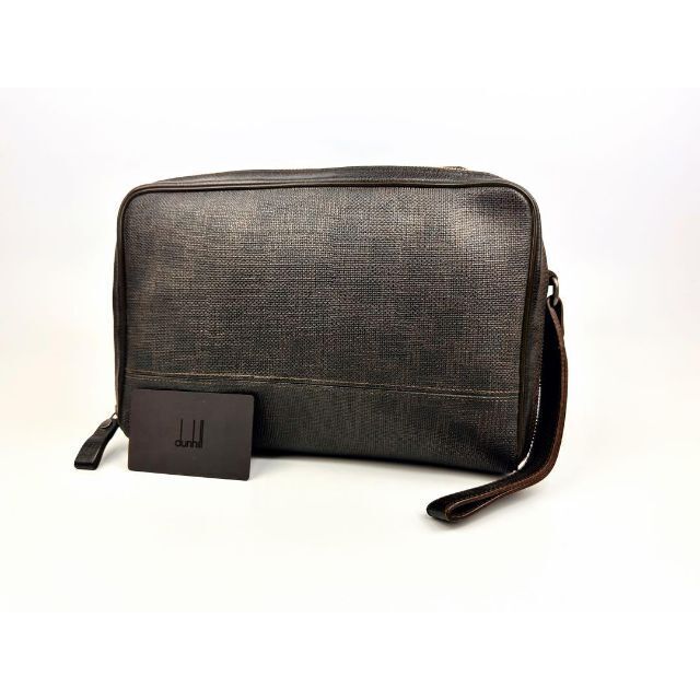 2408-64|美品|ダンヒル 2WAY ハンドバッグ レザー ダーク 2408-64|美品|ダンヒル 2WAY ハンドバッグ レザー ダーク