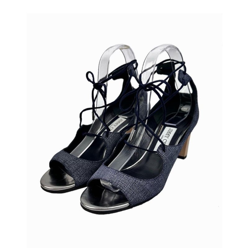 JIMMY CHOO ジミーチュウ デニム インディゴ デニム 37 レース