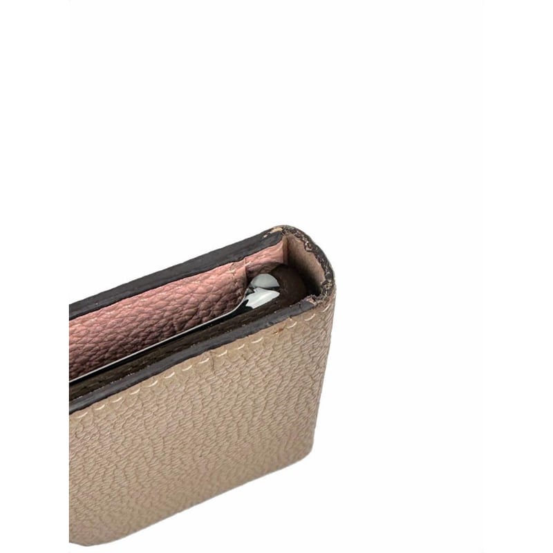 ボナベンチュラ iphoneX・Xs ケース グレージュ×サクラ BONAVENTURA(ボナベンチュラ)｜【UNISEX】ハンドル付き バック
