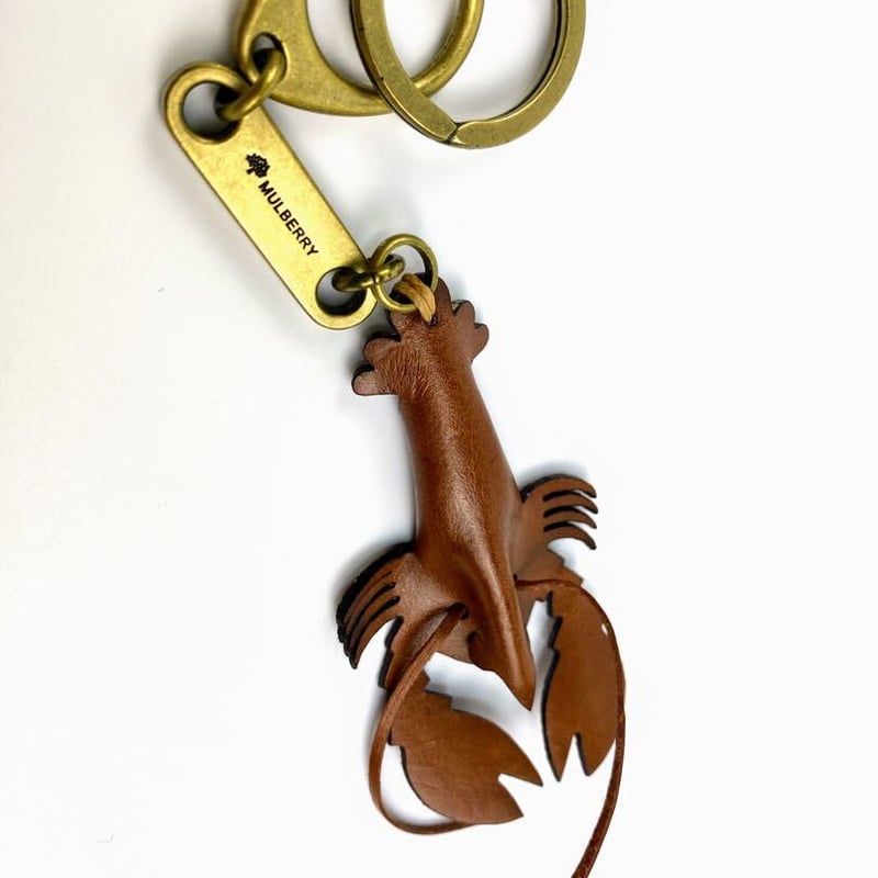 マルベリー Mulberry キーホルダー キーリング付き シュリンプ マルベリー Mulberry キーホルダー キーリング付き シュリンプ