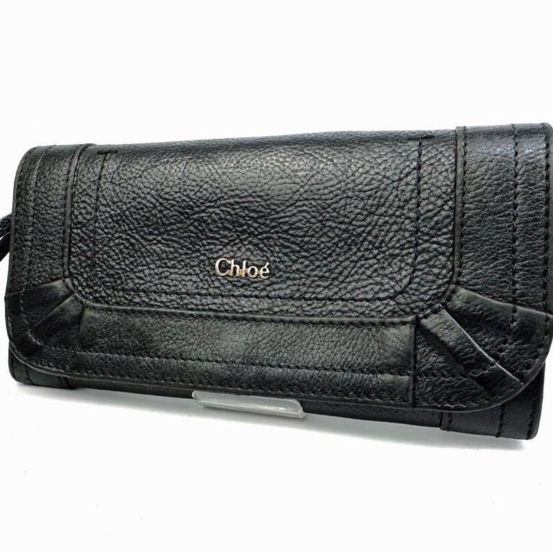 クロエ パラティ ブラック 黒 長財布 レザー Chloe ロング クロエ パラティ ブラック 黒 長財布 レザー Chloe ロング
