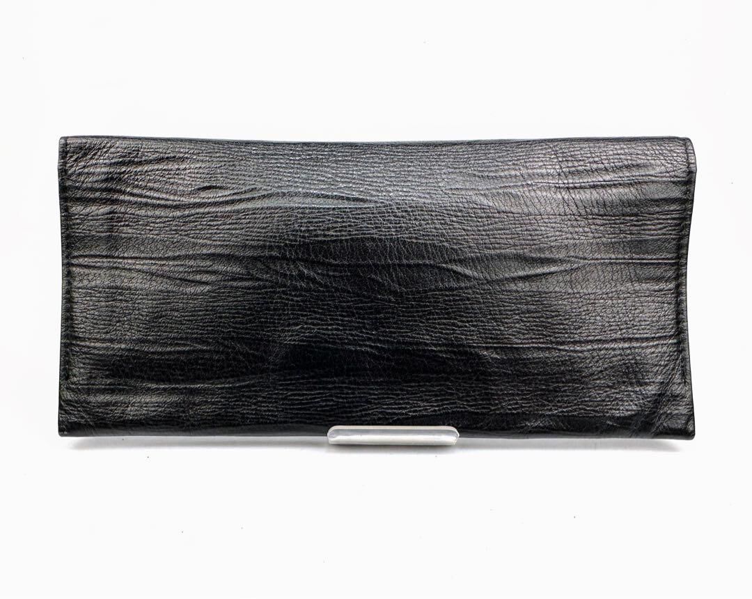 BALENCIAGA バレンシアガ 長財布 レザー ブラック バレンシアガ レザー財布 お札入れ 黒 ブラック 長財布 ロング