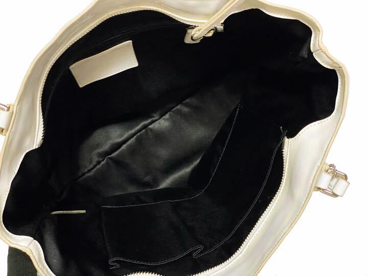極美品∞希少コーチ∞30512∞トートバッグ∞エナメル∞レザー白