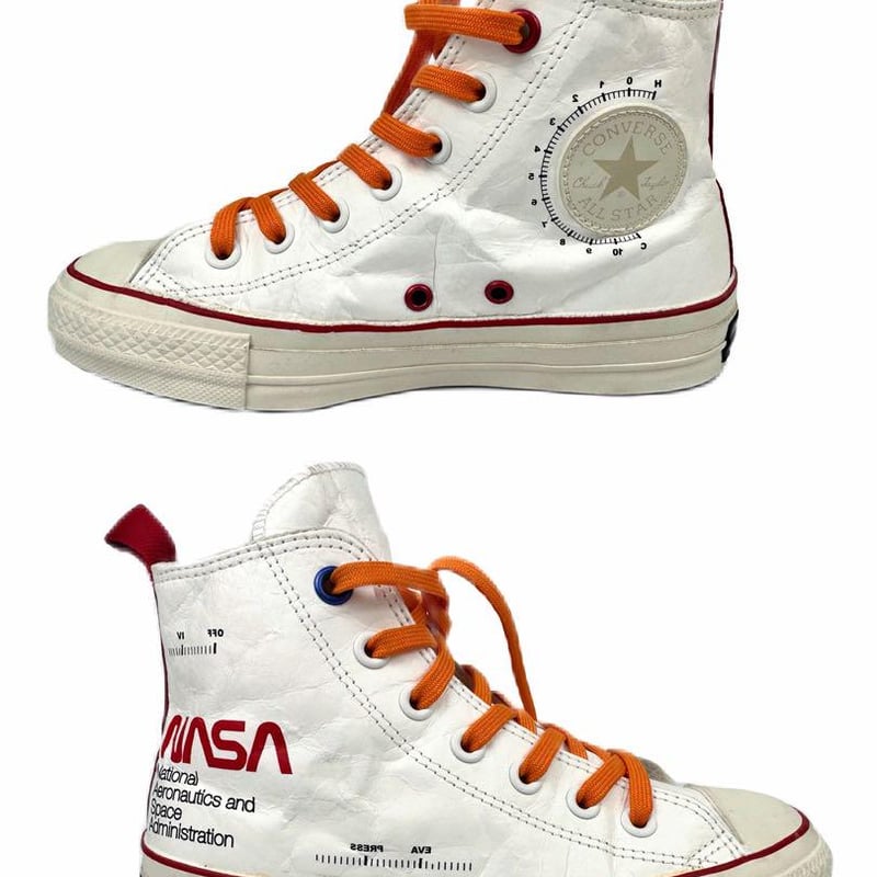 コンバース NASA コラボ ハイカットスニーカー 22cm 白ホワイト 運動靴
