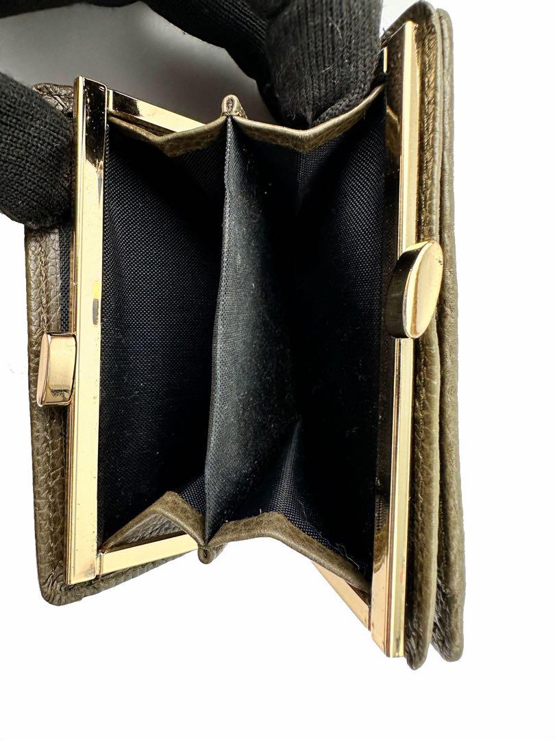 ピエールバルマン 二つ折り財布 カーキー レザーウォレット ガマ ピエールバルマン 二つ折り財布 カーキー レザーウォレット ガマ