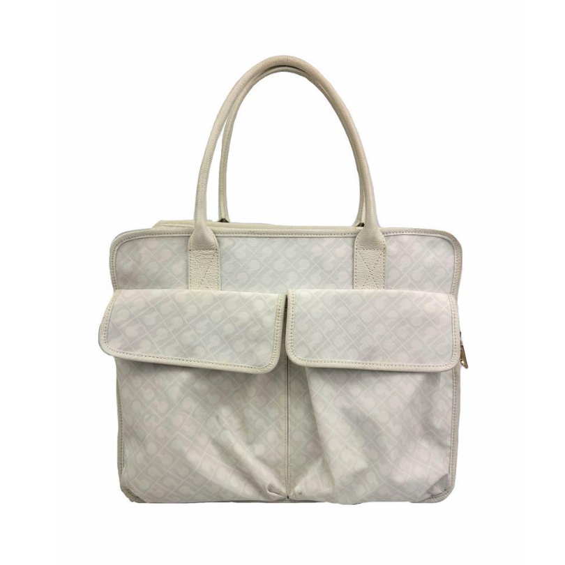 レア GHERARDINI トートバッグ ソフティ ゲラルディーニ 白 ゲラルディーニ GHERARDIN ナイロンレザー ビジネス トートバッグ