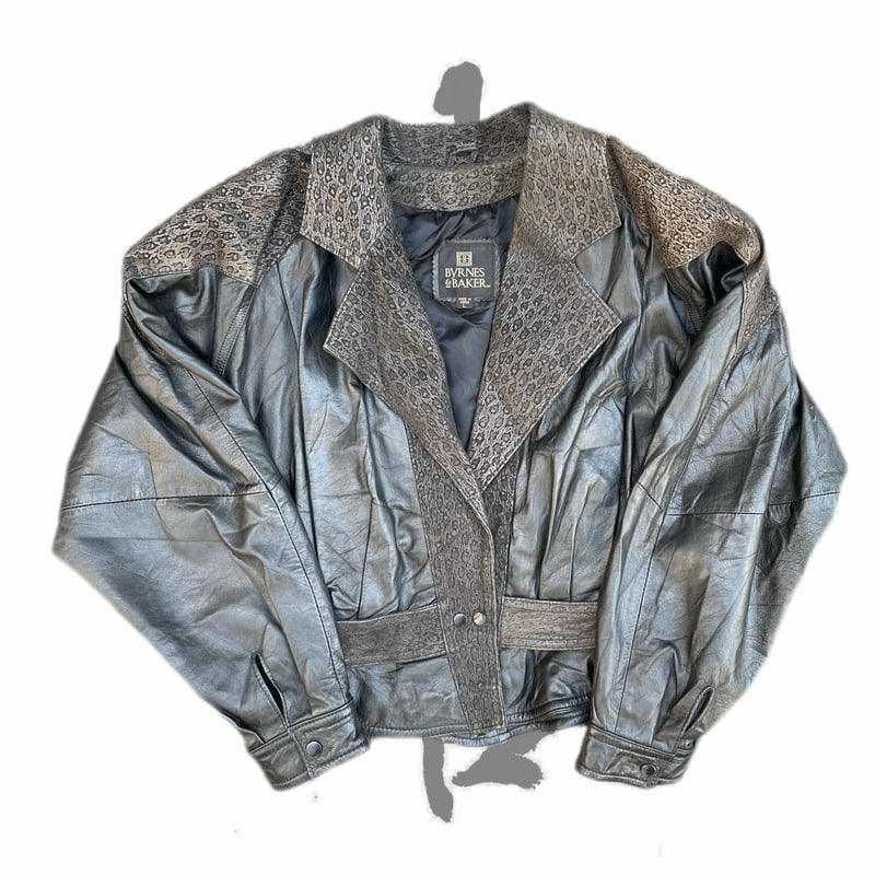 vintage switched leather jacket | 我喜 WATEGI