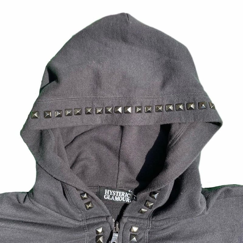 hysteric glamour studs zipped hoodie | 我喜 WATEGI