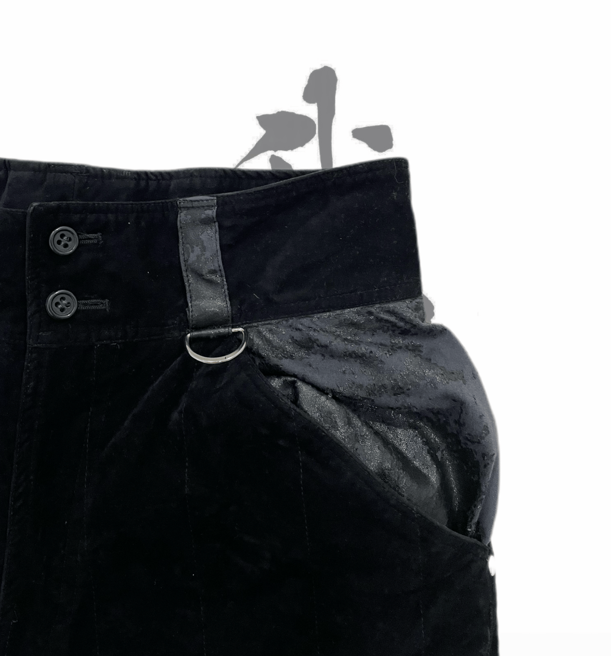 Koshin Satoh designed suede pants | 我喜 WATEGI