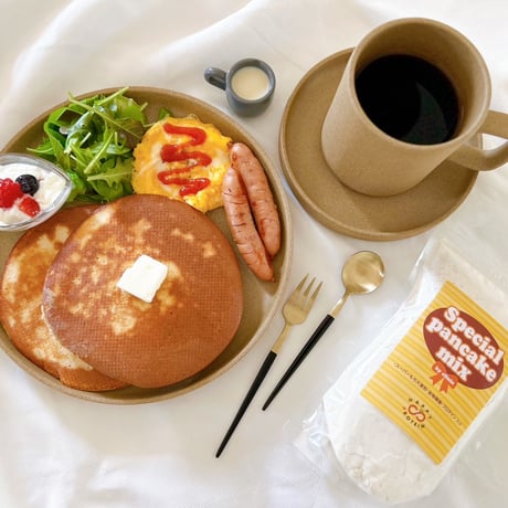 小麦粉も米粉も使っていないパンケーキミックス