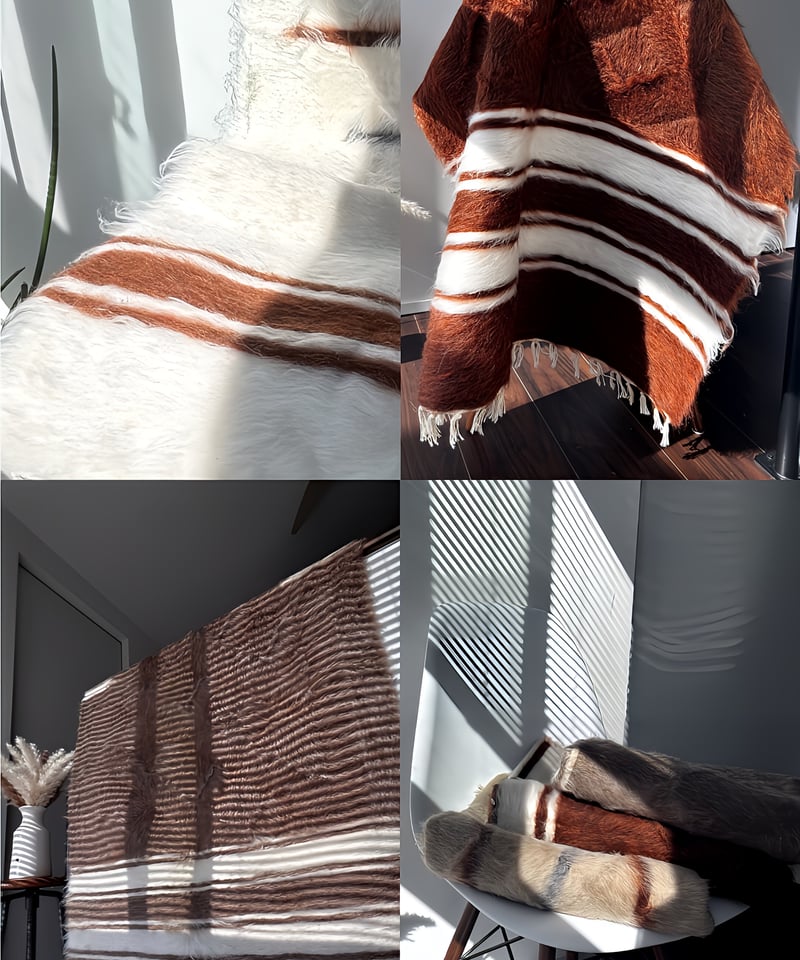 未使用 Vintage》 NEW Turkish Battaniye トルコ製 手織りバッタ