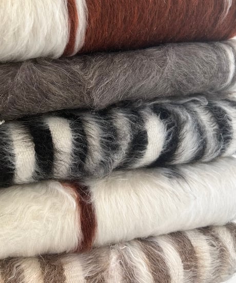 〔送料無料〕NEW Turkish Battaniye  トルコ製 手織りバッターニエ 127cm×80m （White×Black）