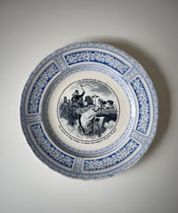 antique Clairefontaine  plate Ⅱ クレールフォンテーヌ アンティークプレート 馬車