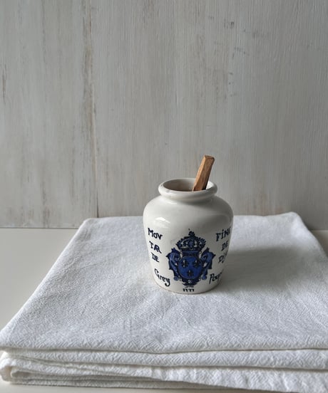 French vintage sarreguemines mustard pot サルグミンヌ マスタードポット