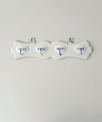 Europe vintage enamel towel hook ヴィンテージ ホーロー製 タオルフック