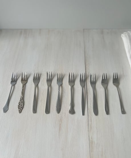 1970's Europe vintage cake fork Ⅰ〜Ⅴ ヴィンテージ ケーキフォーク